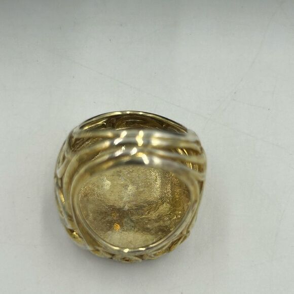 Women’s Mae and Lang 14 karat gold plated cocktail ring size 6 - Picture 5 of 7